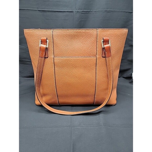 Dooney And Bourke Pebble Leather Lexington Shopper Bag Caramel 13x10x4 - Picture 4 of 14